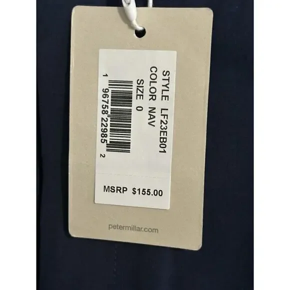 Peter Millar Women’s Navy Blue Surge Performance Ankle Pants Size 0 Golf NWT - Picture 5 of 5